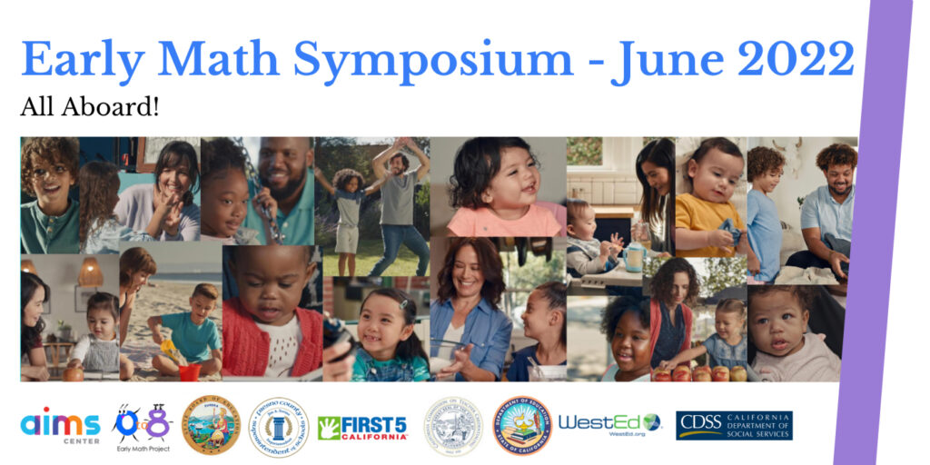Early Math Symposium header image with smiling children and sponsor's icons along the bottom